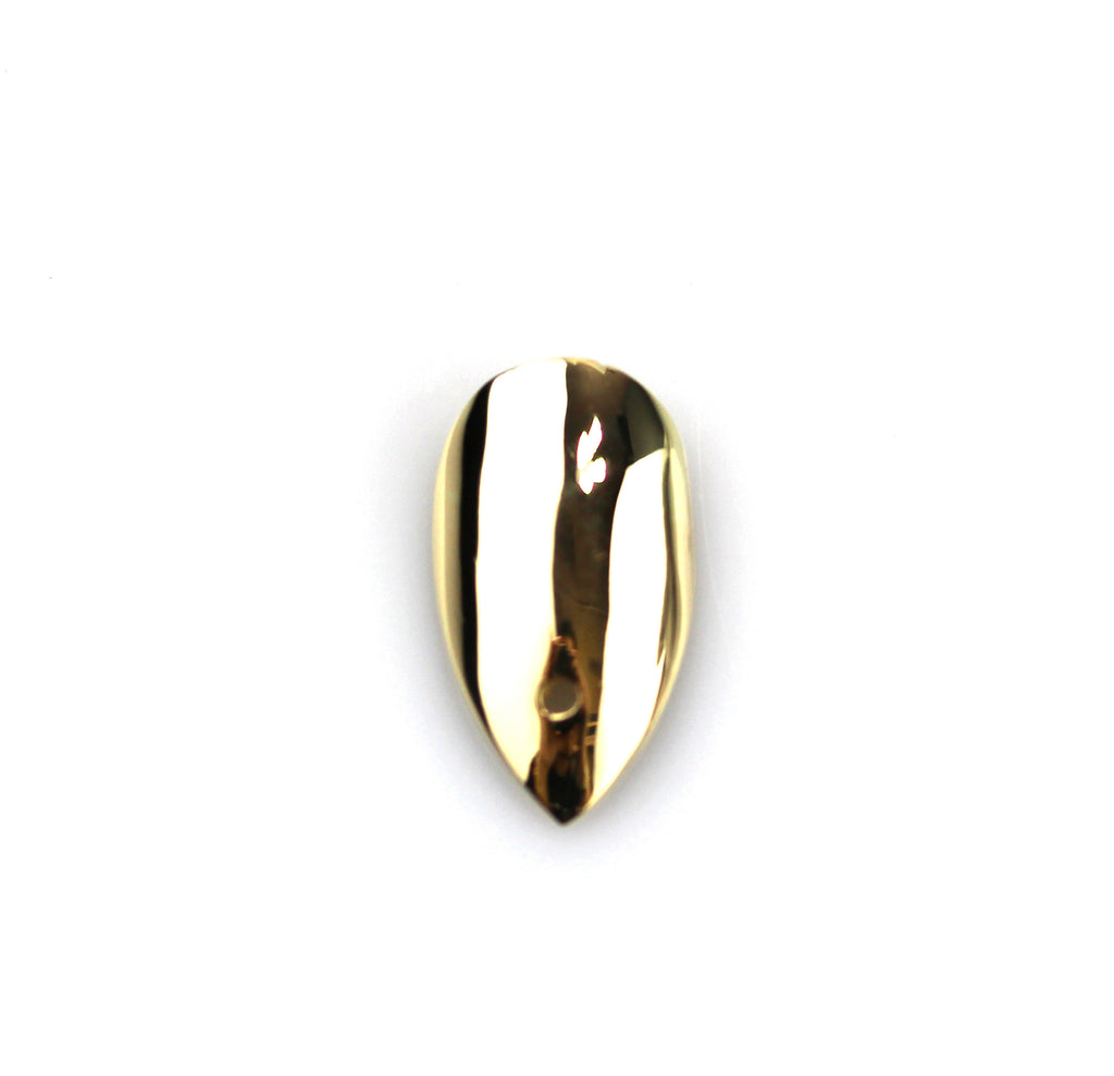 Pointy Yellow Gold Nail with Hole